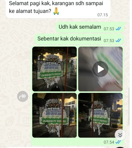 Pengiriman Papan Bunga Selamat Kreo