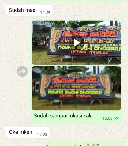 Pengiriman Papan Bunga Kreo