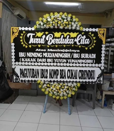 Papan Bunga Duka Kreo
